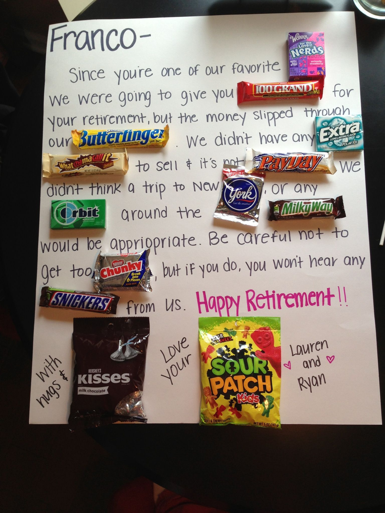 Retirement Party Gift Ideas
 DIY Retirement Gift