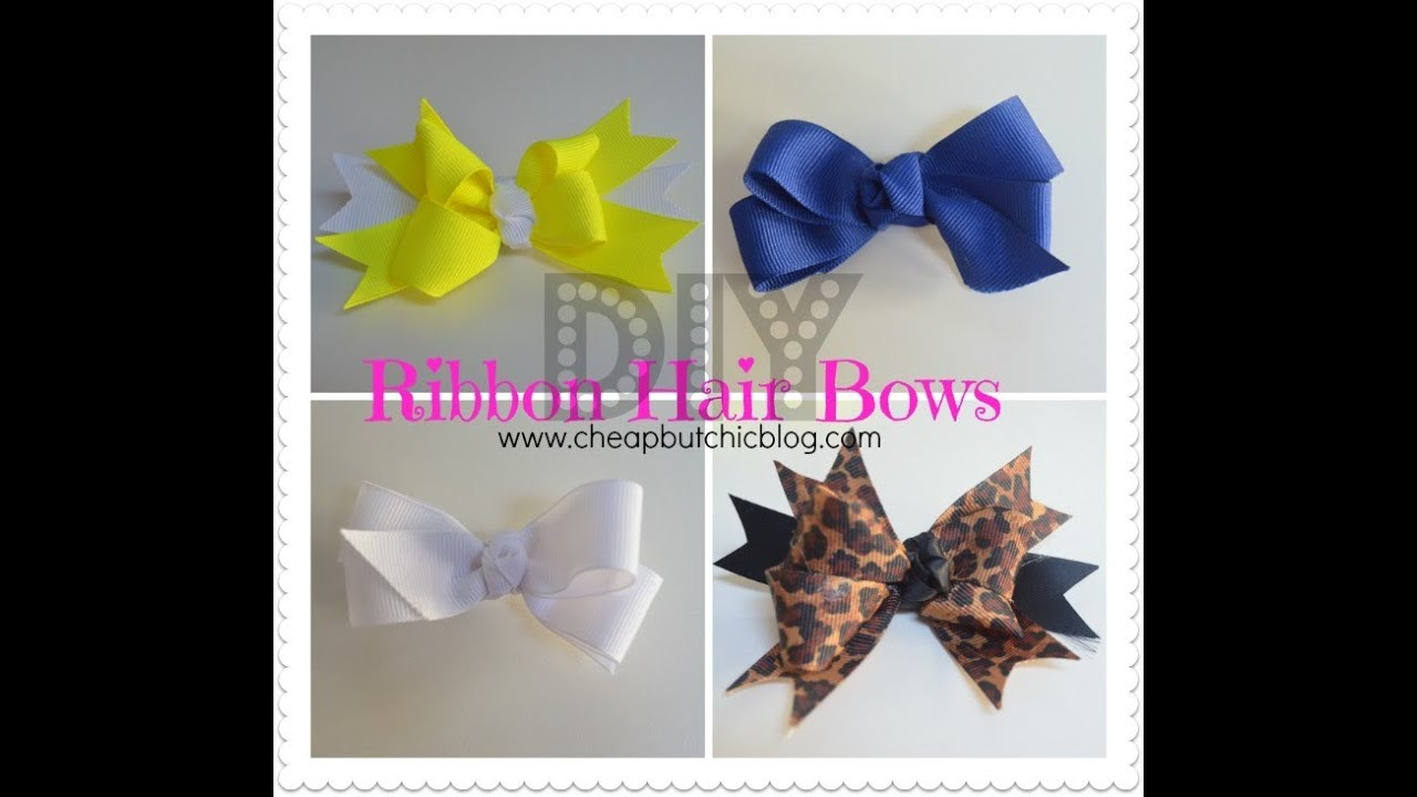 Ribbon Hair Bows DIY
 DIY Ribbon Hair Bows 2 Types of Bows
