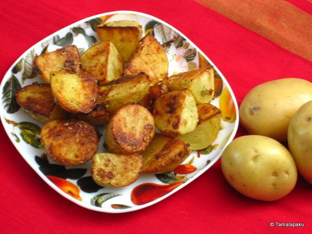 Roasted Baby Potatoes With Rosemary
 Roasted Baby Potatoes with Rosemary and Garlic Tamalapaku