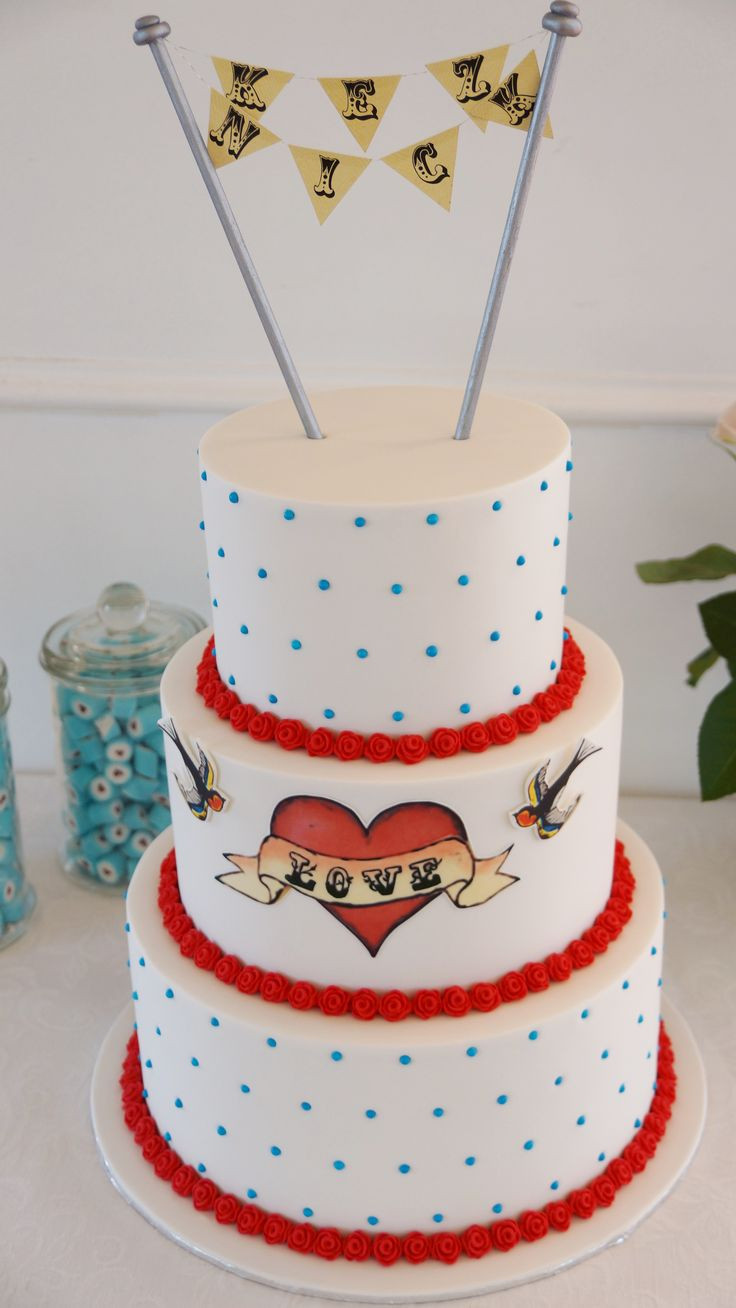 Rockabilly Wedding Cakes
 17 Best images about Kelly s Cake Toppers on Pinterest