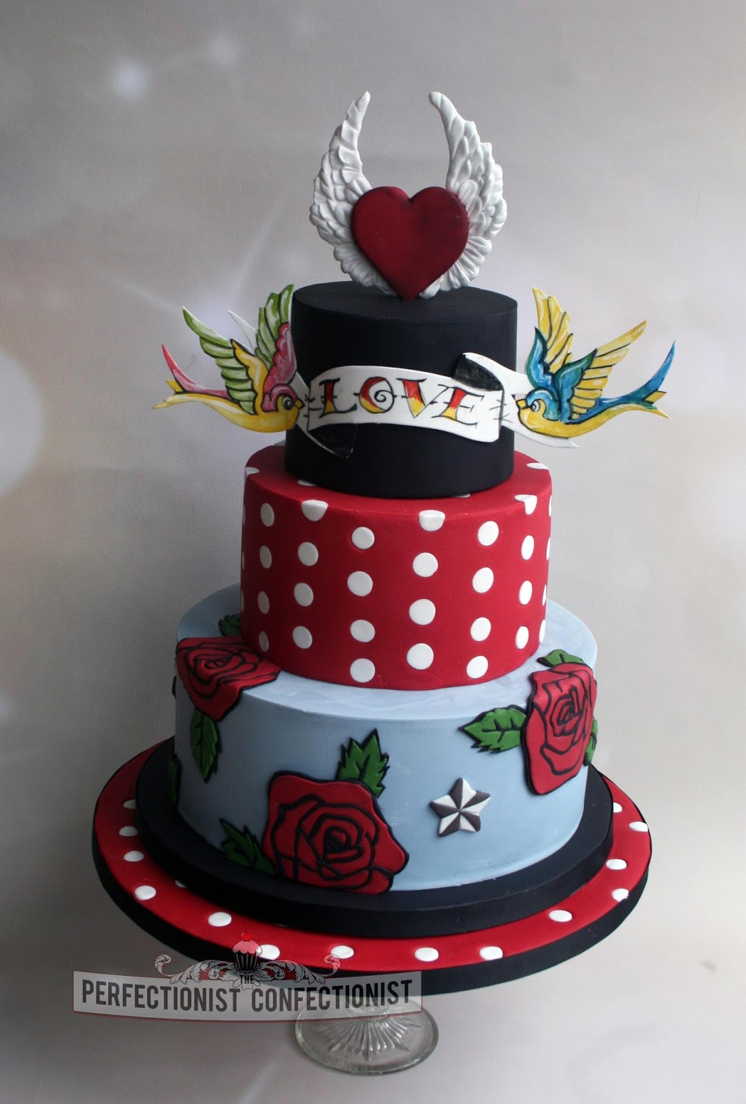 Rockabilly Wedding Cakes
 The Perfectionist Confectionist Rockabilly Wedding Cake