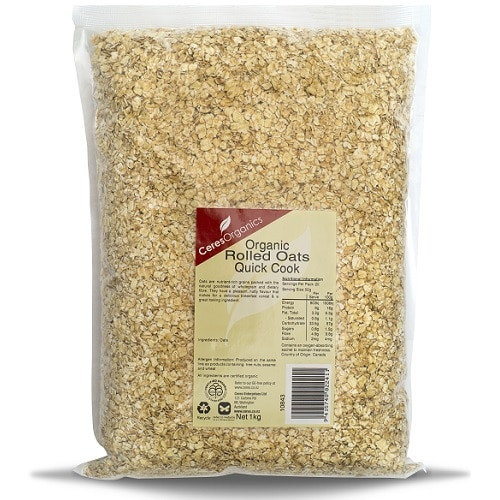 Rolled Oats Microwave
 Organic Rolled Oats Wholegrain Quick Cooking Ceres