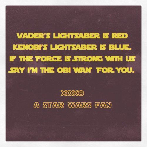 Romantic Star Wars Quotes
 Star wars Poems