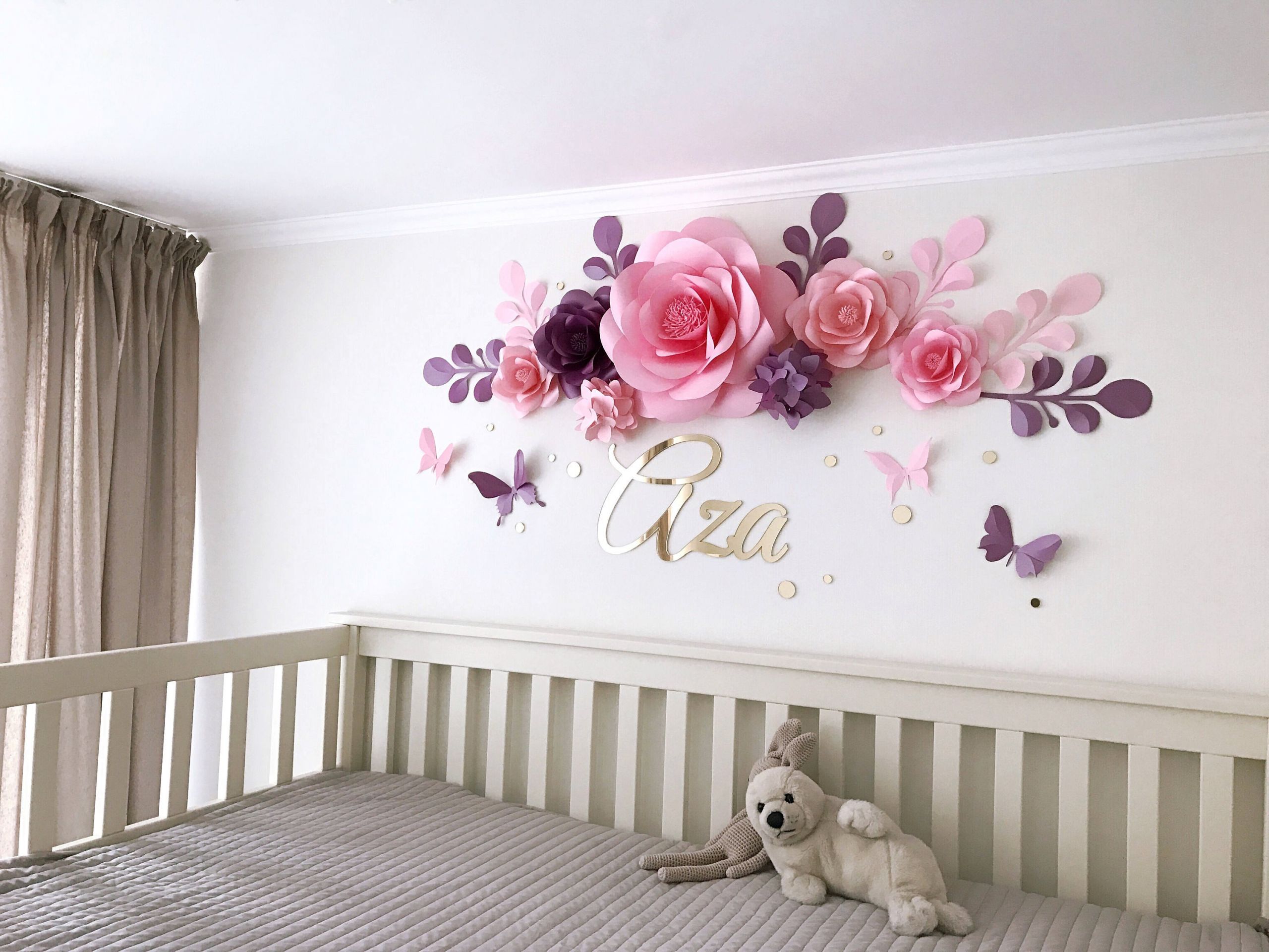 Room Decoration For Baby Girl
 Nursery Paper Flowers Paper flowers over the crib Baby