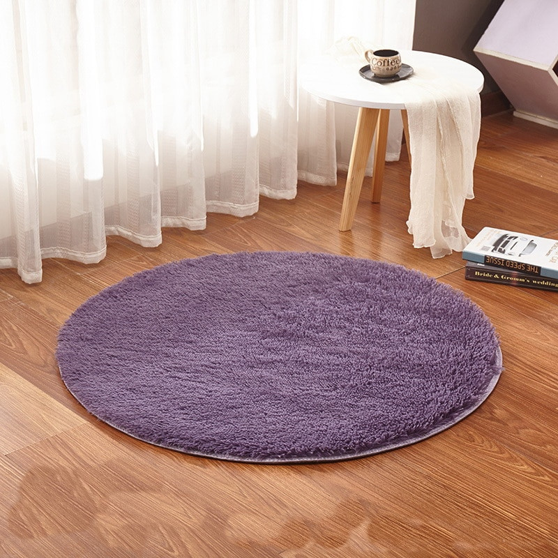 Round Rug In Living Room
 Aliexpress Buy Fluffy bedroom Round Rug Carpets Yoga