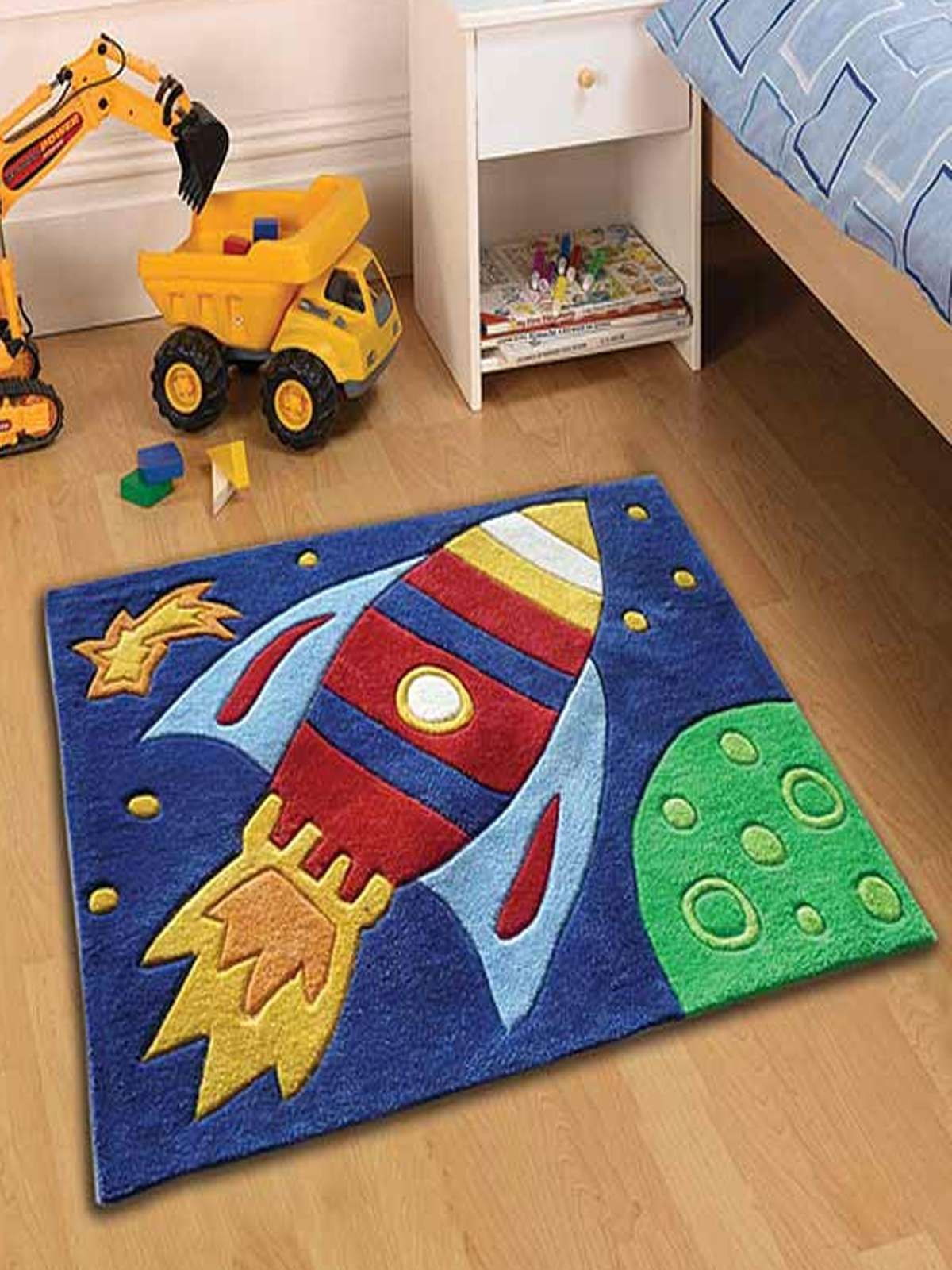 Rugs For Kids Room
 Space Rocket Bedroom Rug