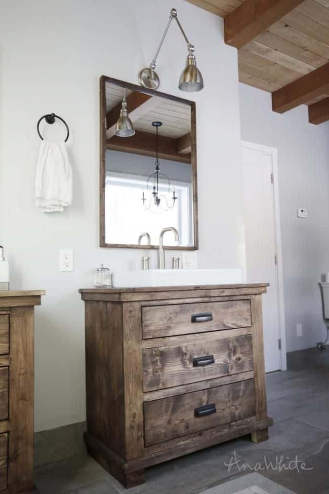 Rustic Bathroom Cabinet
 19 Creative and Popular Ideas for Rustic Bathroom Vanities