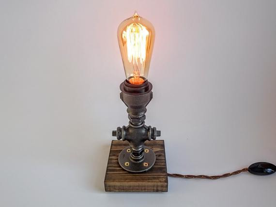 Rustic Bedroom Lamps
 Bedroom table lamp Plug in night light Rustic by