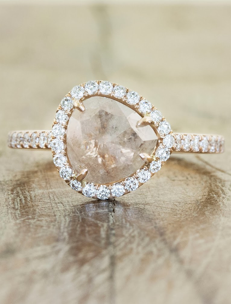 Rustic Diamond Engagement Ring
 Inspired Antiquity November 2013