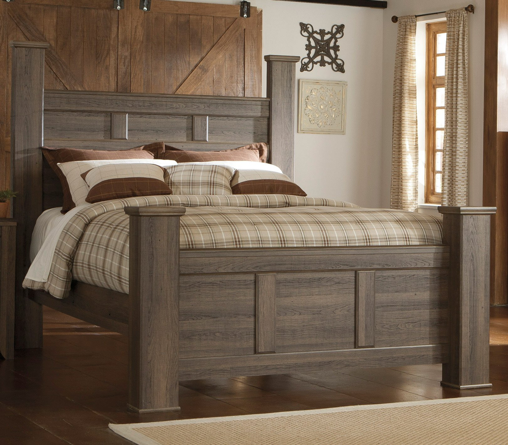 Rustic King Size Bedroom Sets
 Driftwood Rustic Modern 6 Piece King Bedroom Set Fairfax