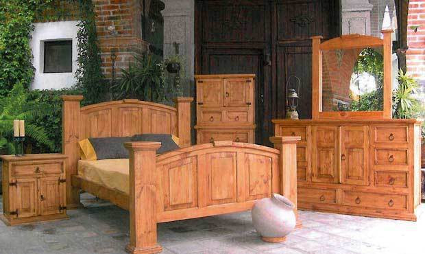 Rustic King Size Bedroom Sets
 Traditional Style Rustic Knotty Pine Bedroom Set Real