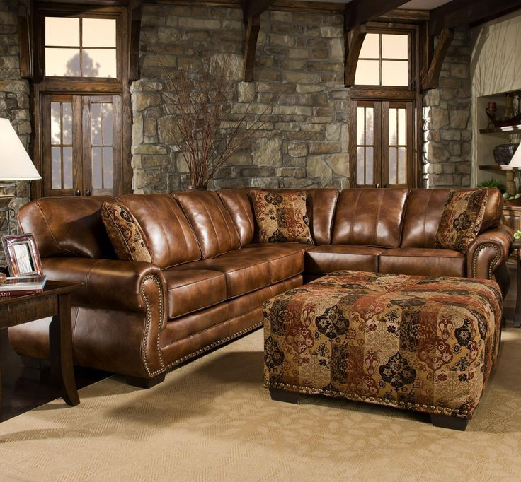 Rustic Leather Living Room Furniture
 Rustic Leather Living Room Furniture Sectional Sofa Design