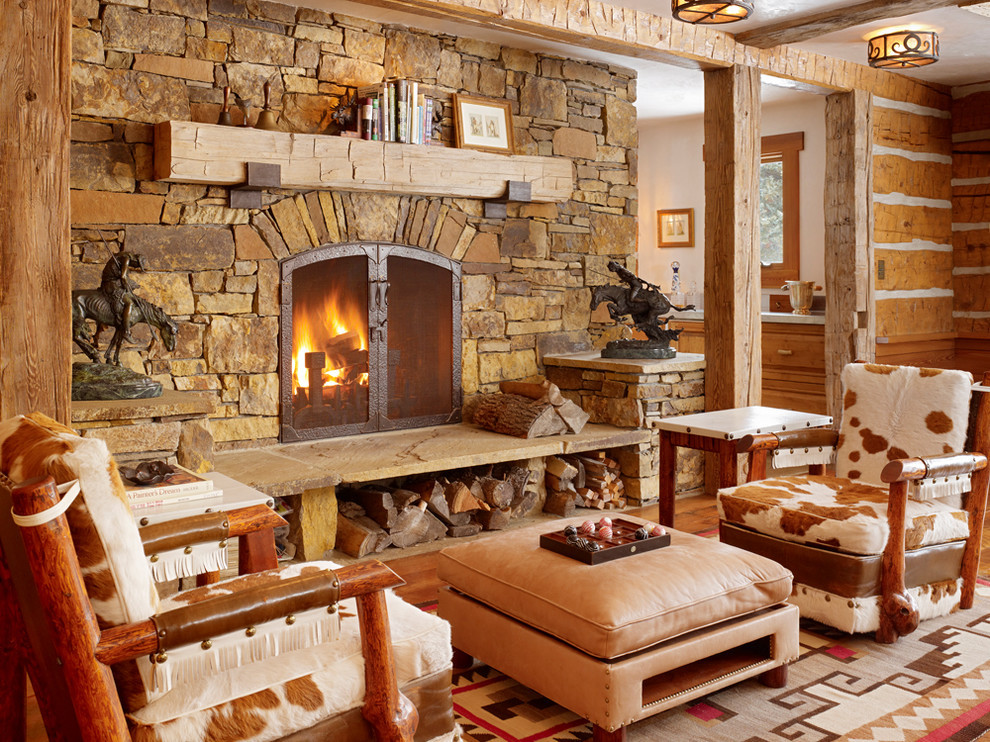 Rustic Living Room Photos
 Get Cozy A Rustic Lodge Style Living Room Makeover