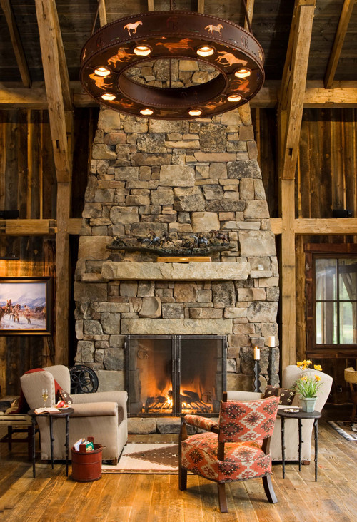 Rustic Living Room With Fireplace
 11 Incredibly Cozy Rooms With Fireplaces PHOTOS