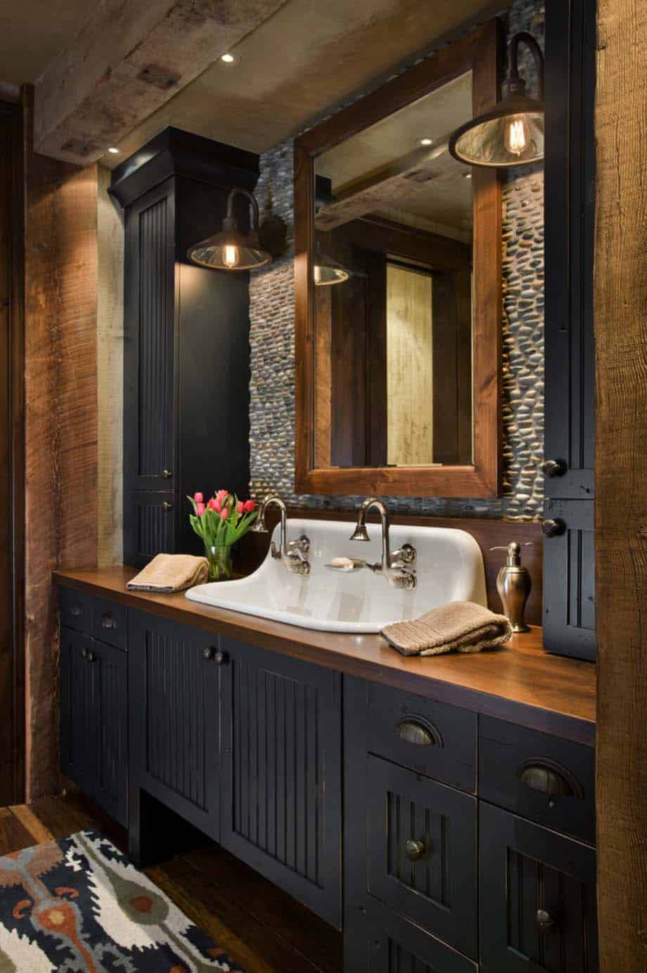 Rustic Small Bathroom
 e Kindesign s top 35 Pinterest bathroom pins of 2016