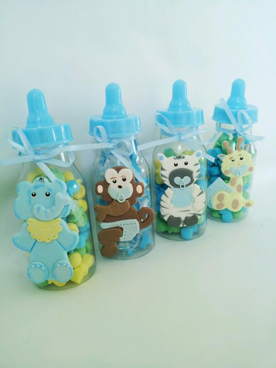 Safari Baby Shower Party Favors
 6 JUNGLE SAFARI party favor Baby bottle by ForeverSweetfavors