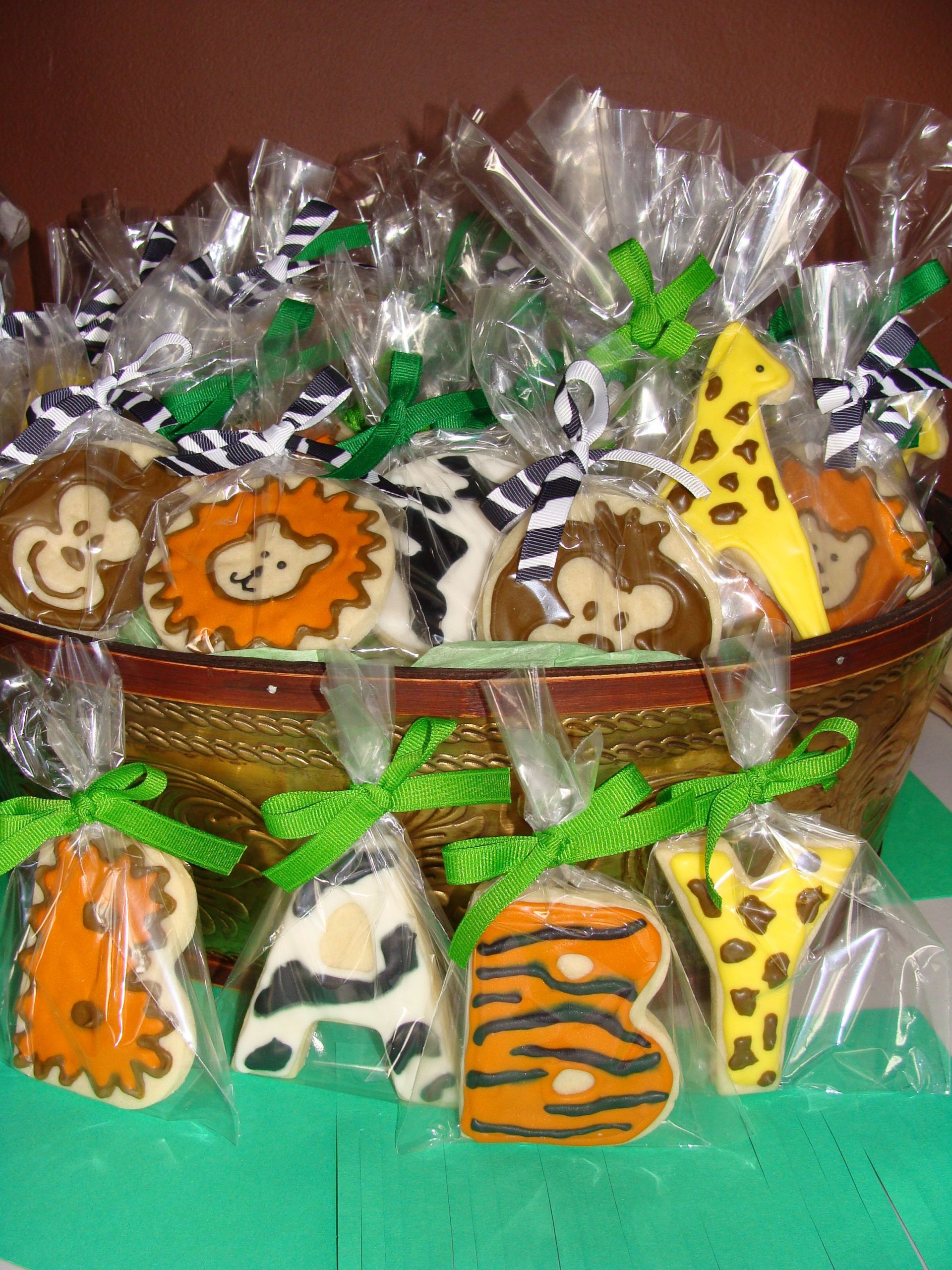 Safari Baby Shower Party Favors
 Jungle baby shower cookies Parties