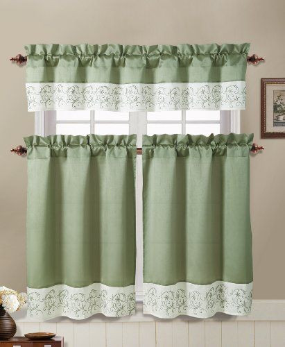 Sage Green Kitchen Curtains
 19 Best images about New House Ideas on Pinterest