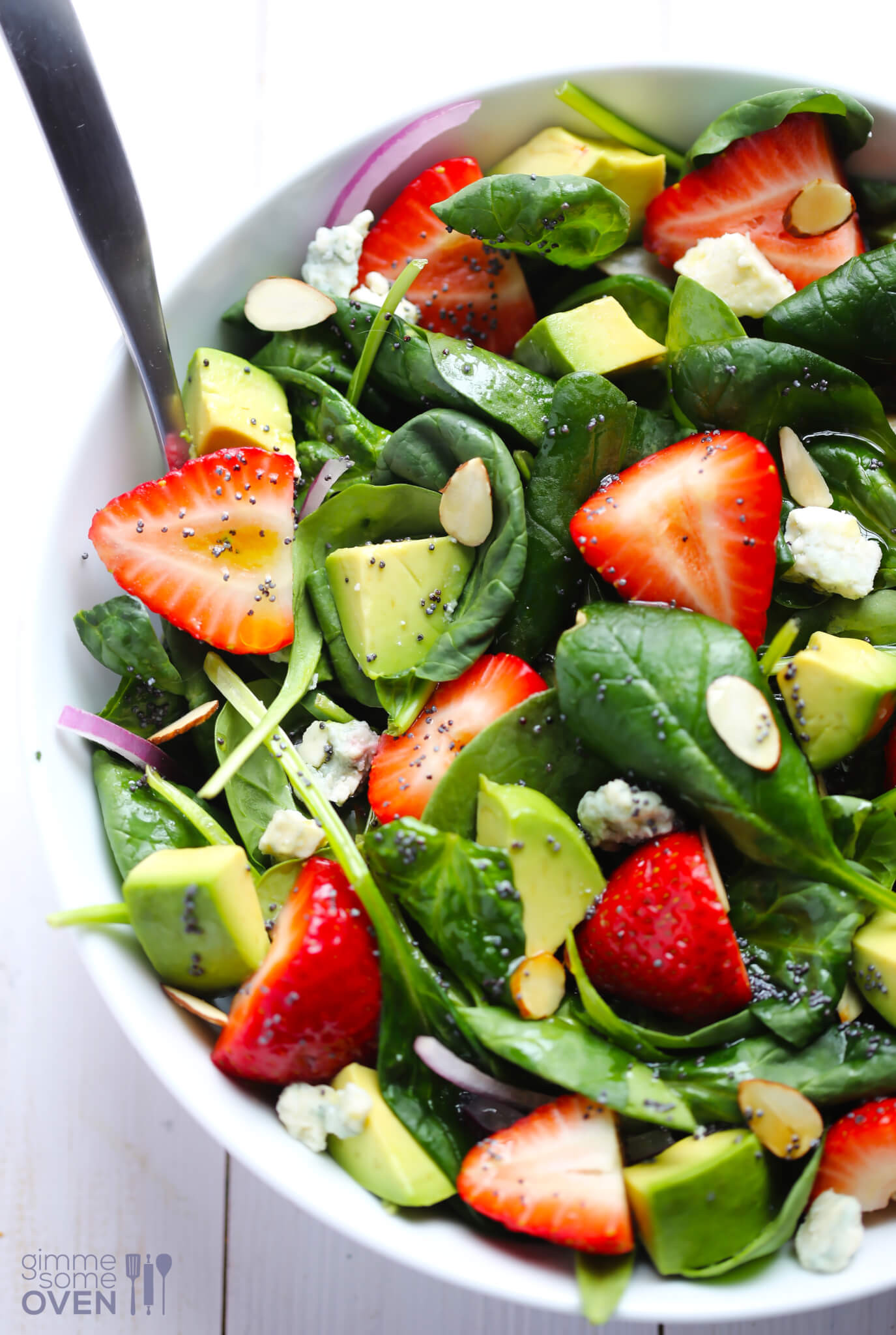 Salad Dressings For Spinach Salad
 Avocado Strawberry Spinach Salad with Poppyseed
