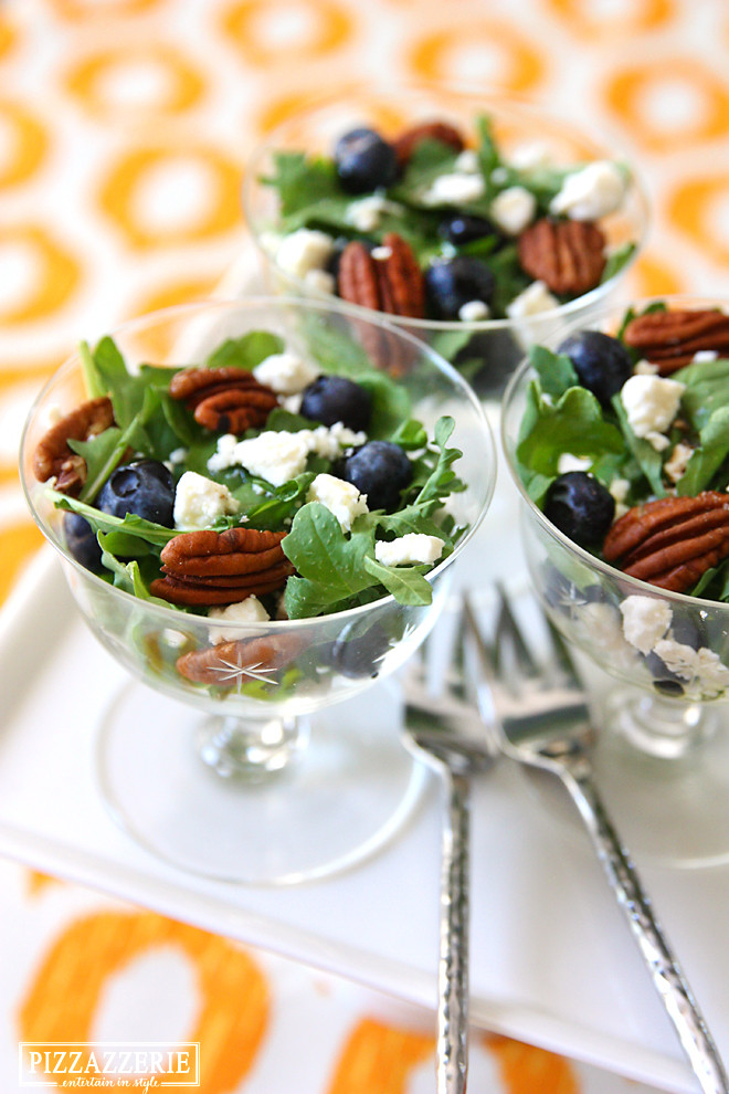Salad Ideas For Dinner Party
 Individual Arugula Blueberry & Feta Salads with Toasted