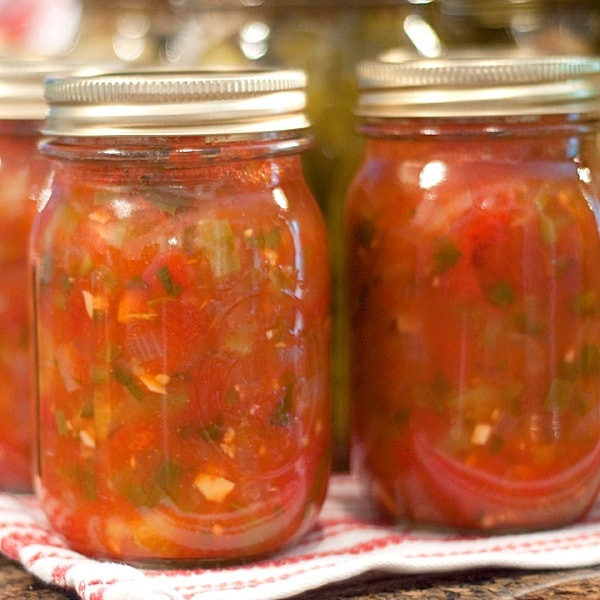 Salsa Recipe Canning
 Basic Salsa Canning Recipe from Never Enough Thyme