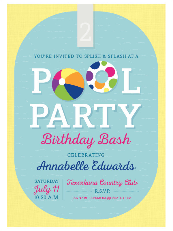 Sample Birthday Invitation
 FREE 55 Party Invitation Designs & Examples PSD AI