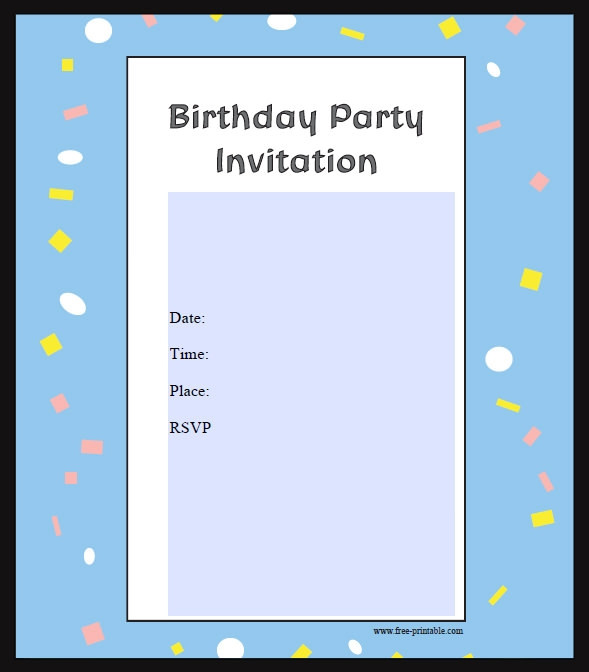 Sample Birthday Invitation
 FREE 63 Printable Birthday Invitation Templates in PDF