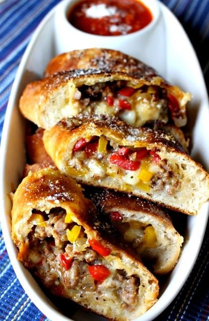 Sausage Bread Recipe
 Sausage and Pepper Stuffed Bread Mantitlement