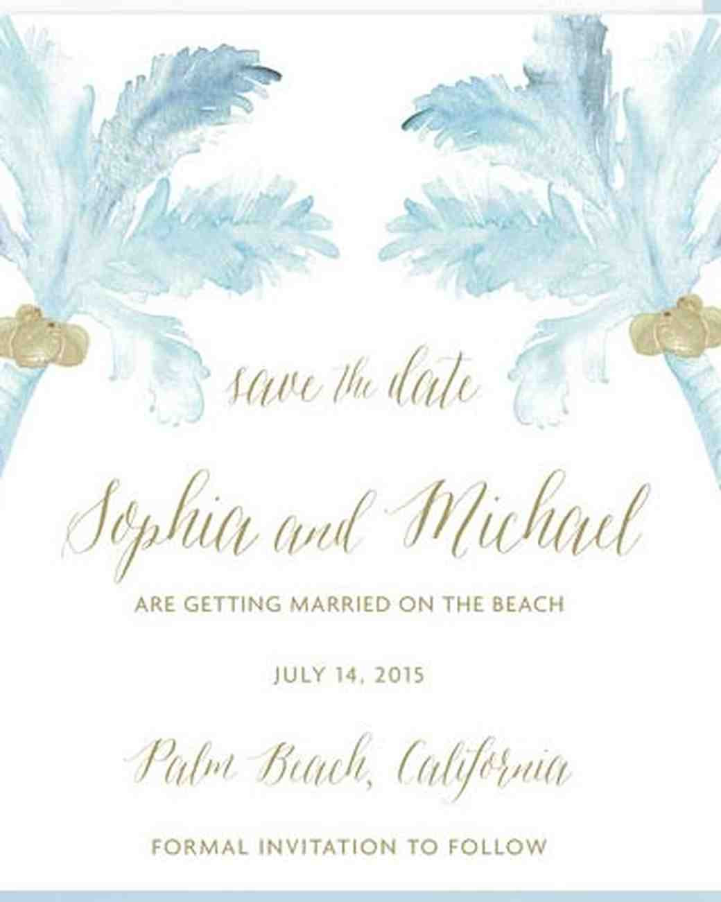 Save The Date Beach Wedding
 32 Destination Wedding Save the Dates