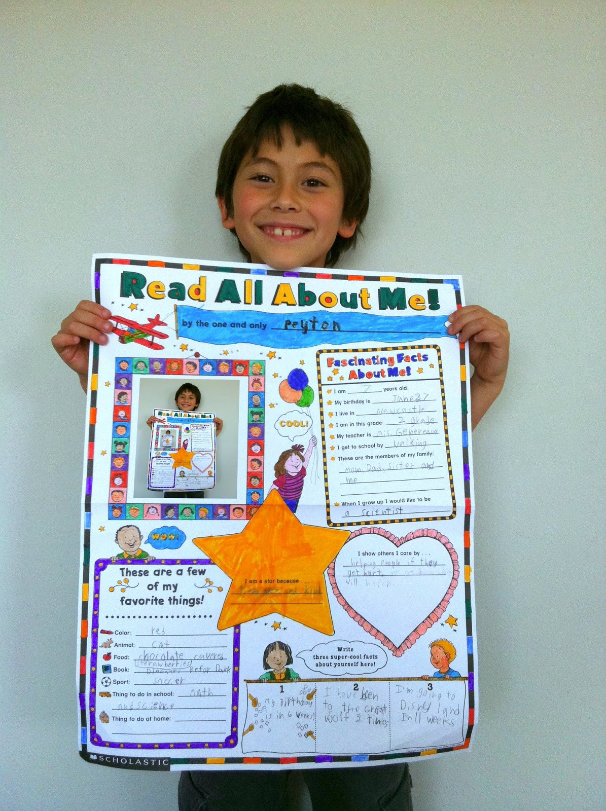 School Project Ideas For Kids
 The Contemplative Creative "About Me" Poster