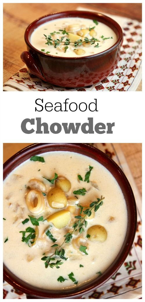 Seafood Chowder Recipe Easy
 Seafood chowder recipes Chowder recipe and Seafood on