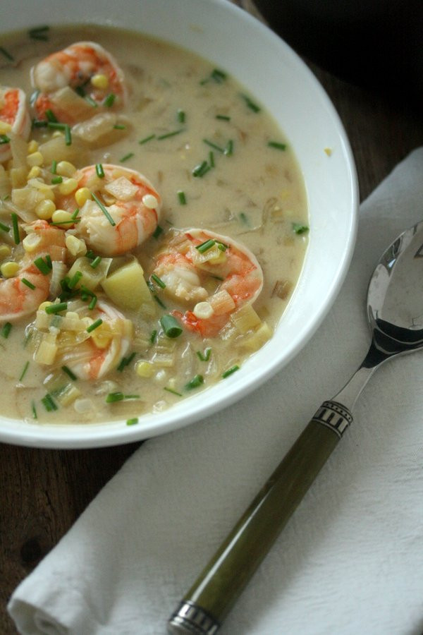 Seafood Chowder Recipe Easy
 Easy Shrimp and Corn Chowder Recipe with Chives