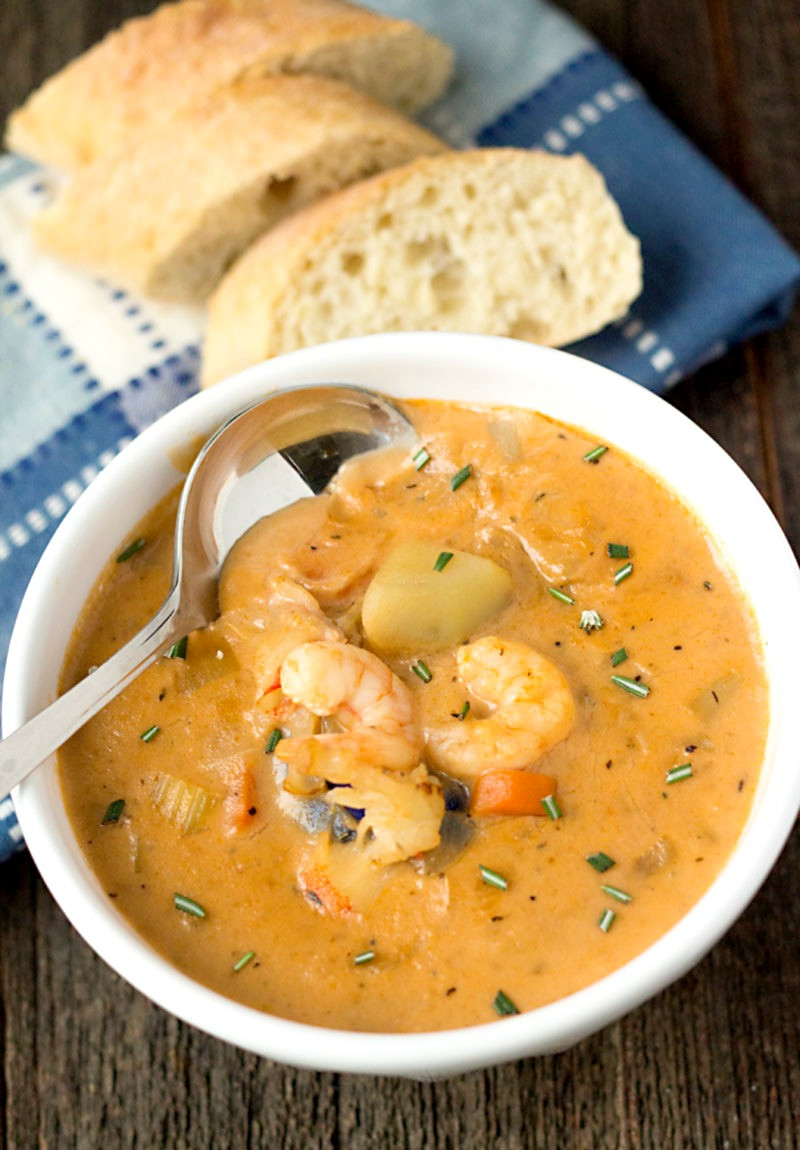 Seafood Chowder Recipe Easy
 Creamy Seafood Chowder with Homemade Seafood Stock