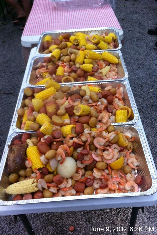 Seafood Dinner Party Ideas
 Low Country Boil Worked great for beach themed wedding