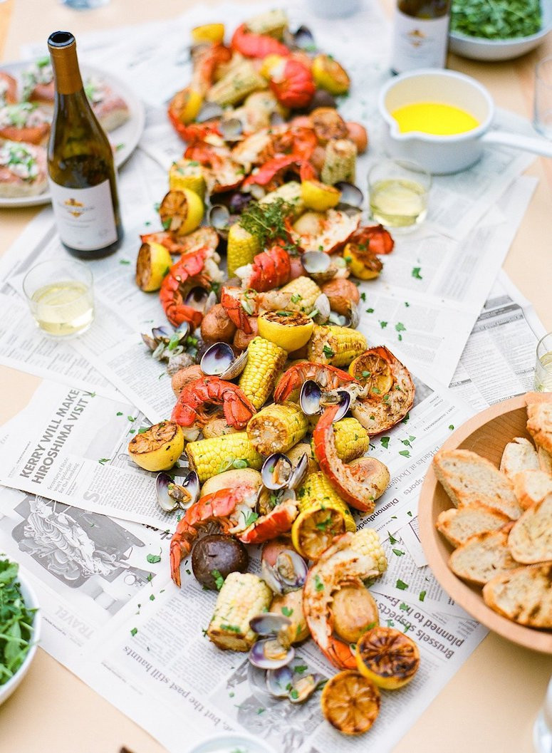 Seafood Dinner Party Ideas
 How to Throw a Hammpton s Inspired Clambake