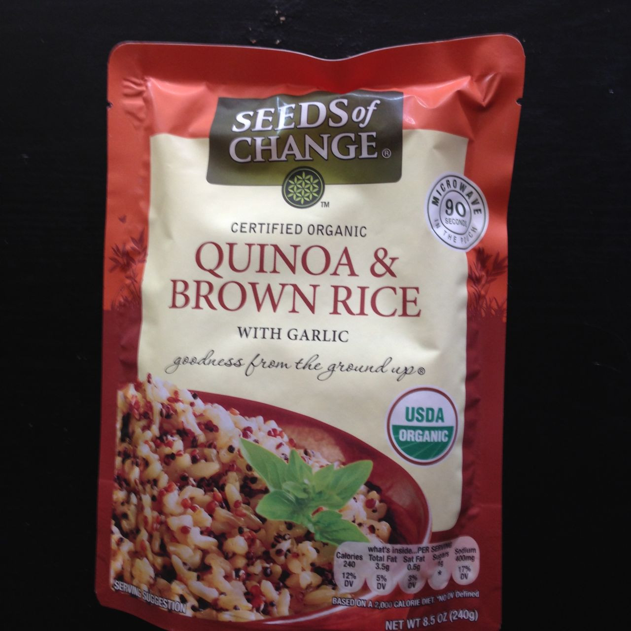 Seeds Of Change Quinoa And Brown Rice
 Seeds of Change quinoa & brown rice free with mailed