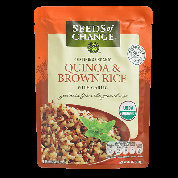 Seeds Of Change Quinoa And Brown Rice
 Organic Brown Basmati Microwave Rice