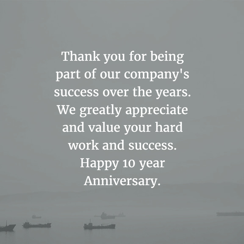Service Anniversary Quotes
 Work Anniversary Quotes for 10 Years EnkiQuotes
