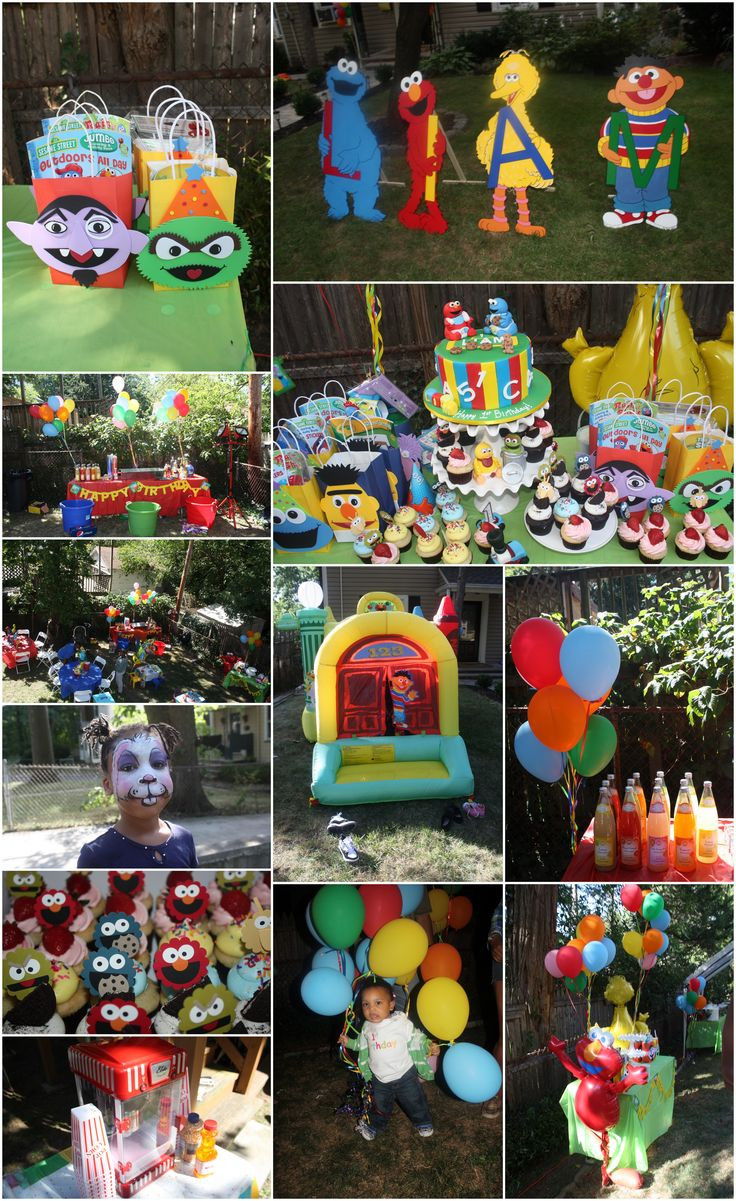 Sesame Street Birthday Party Decorations
 Sesame street birthday party ideas 1