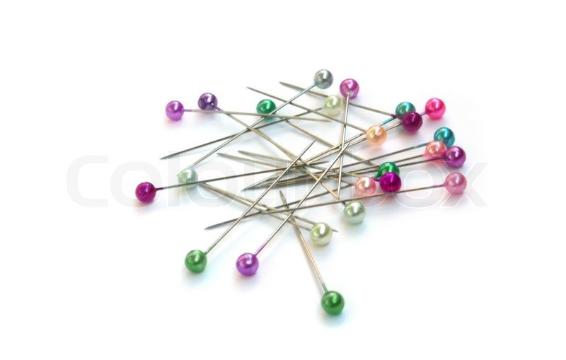 Sewing Pins
 Heap of multi coloured sewing pins on a
