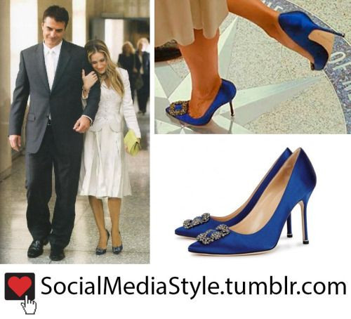 Sex And The City Wedding Shoes
 Carrie Bradshaw Sarah Jessica Parker ’s Blue Crystal
