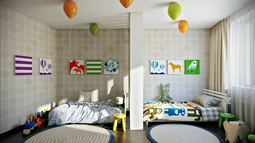 Shared Kids Room
 Sibling Spaces 3 Design Tips for Your Kids’ d Room
