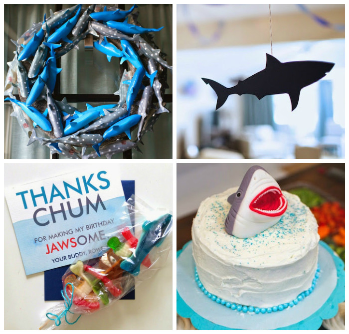 Shark Birthday Decorations
 Kara s Party Ideas JAWsome Shark Themed Birthday Party