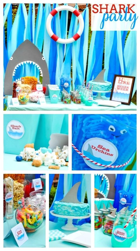 Shark Birthday Decorations
 Shark Party Ideas birthday party ideas