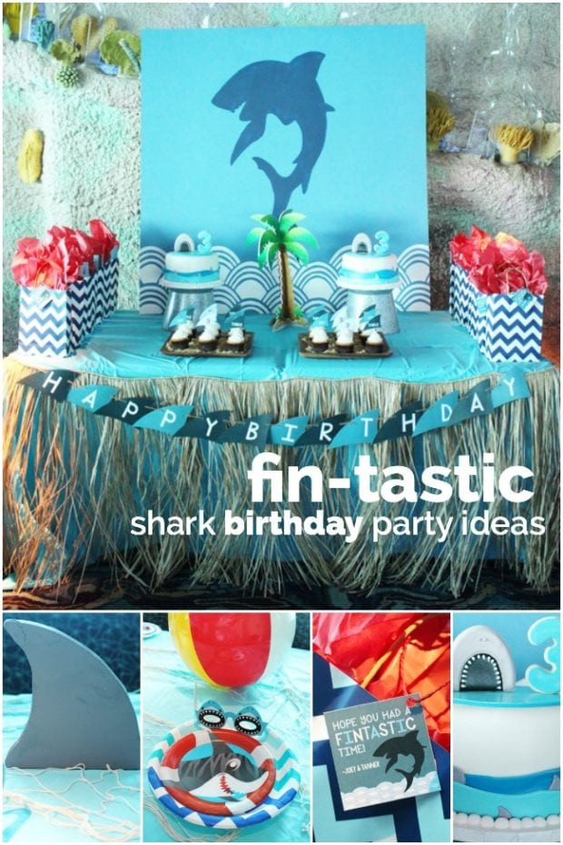 Shark Birthday Decorations
 13 Boy Parties We Love Spaceships and Laser Beams