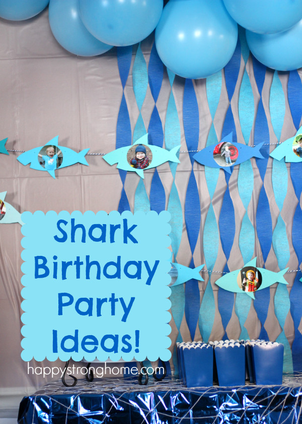 Shark Birthday Decorations
 Shark Birthday Party Ideas