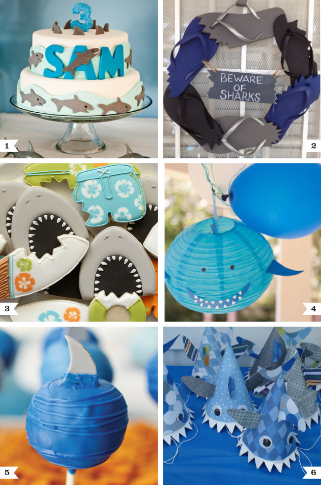 Shark Birthday Decorations
 Shark party ideas