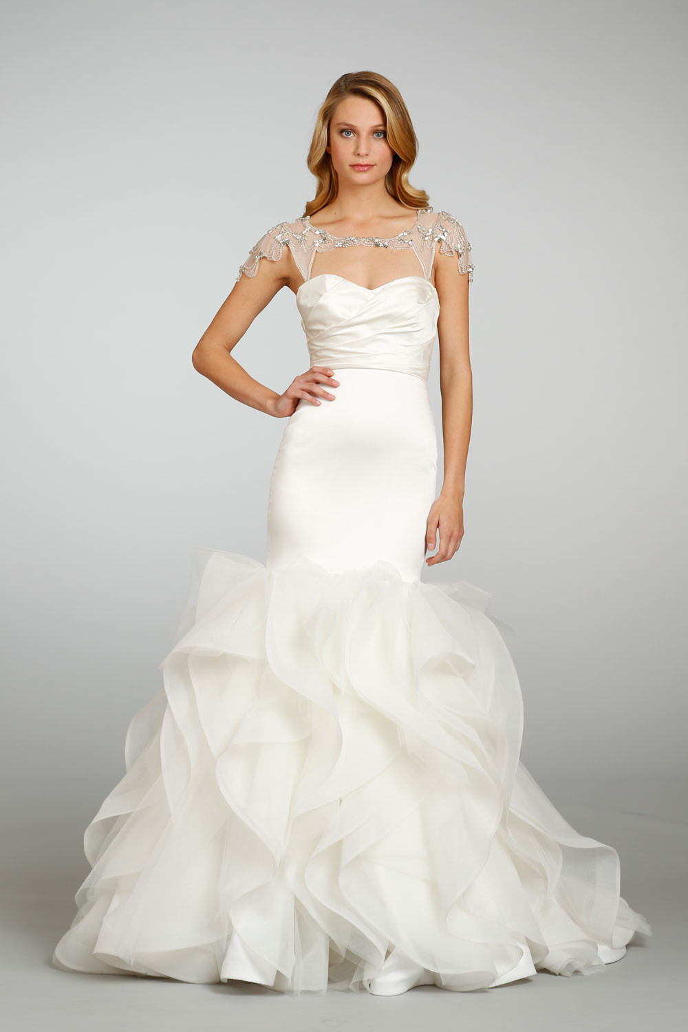Sheer Wedding Gowns
 2013 Wedding Dress Trends Bridal Separates Sheer Shrug