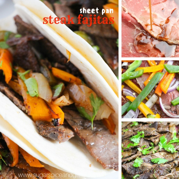 Sheet Pan Flank Steak Fajitas
 Sheet Pan Steak Fajitas ⋆ Sugar Spice and Glitter