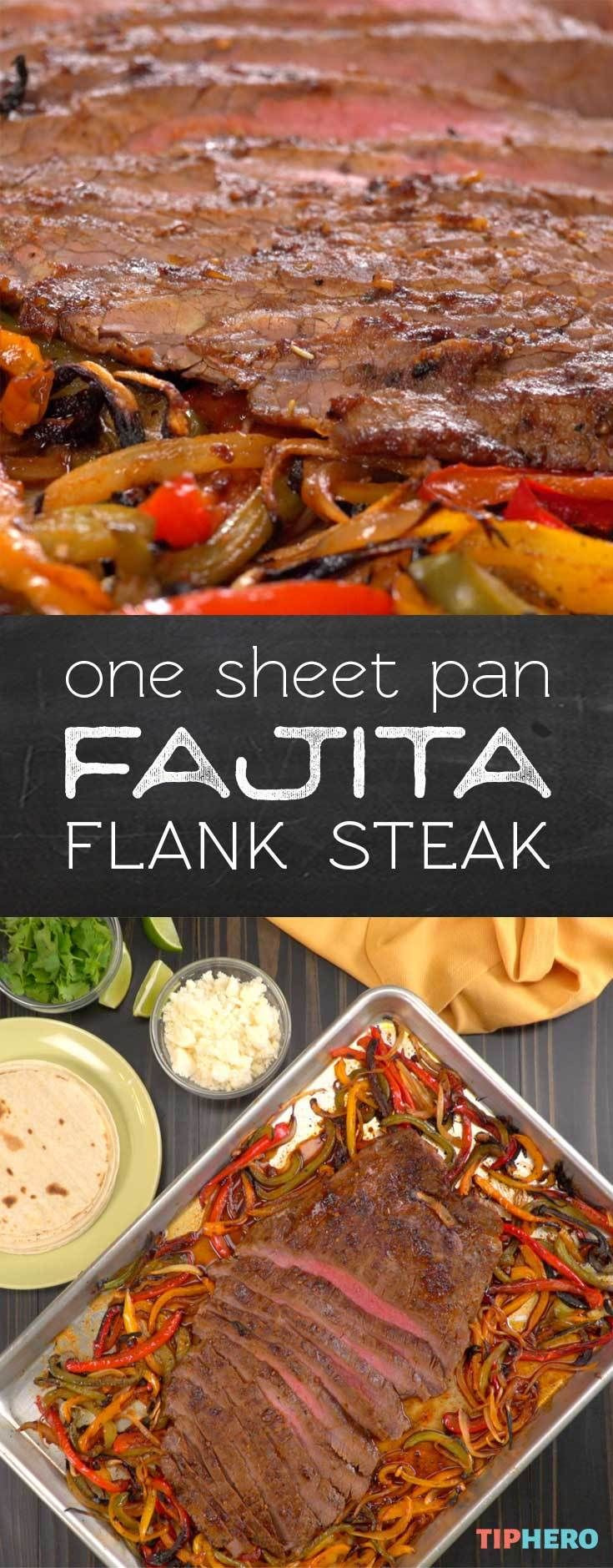Sheet Pan Flank Steak Fajitas
 Fajita flank steak Recipe